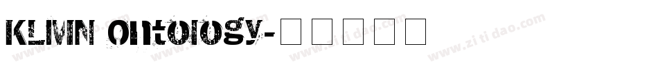 KLMN Ontology字体转换